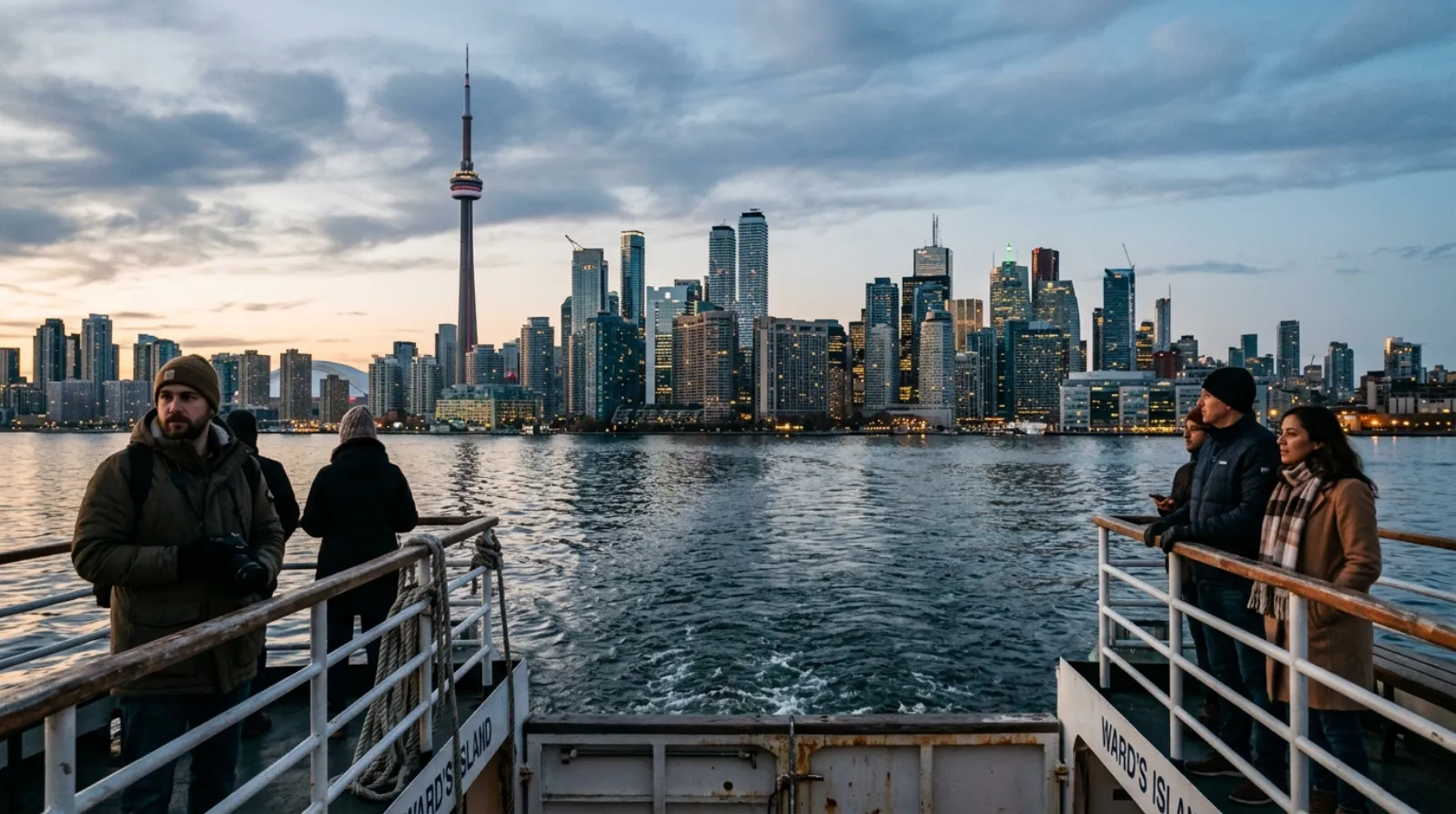 CN Tower and Toronto skyline from the harbour